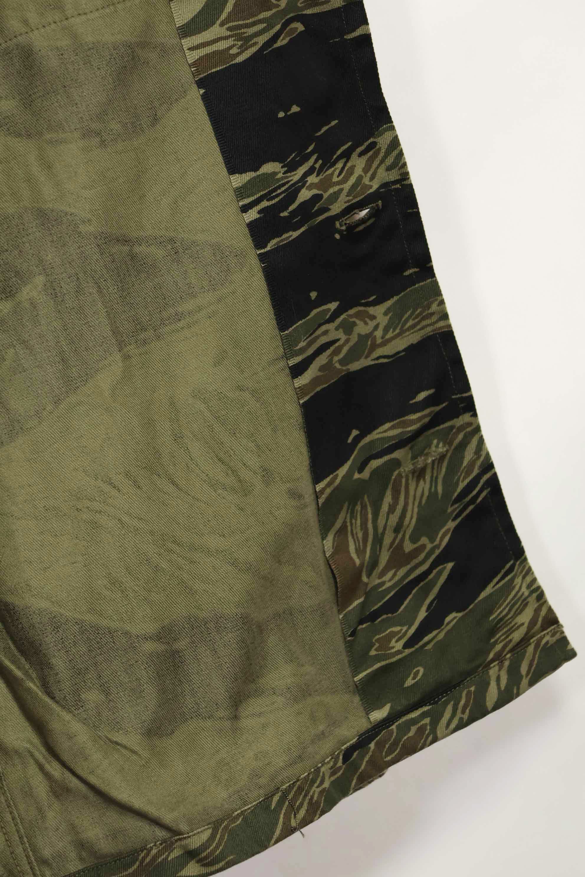 1960年代　ほぼデッドストック　シルバータイガー　タイガーストライプシャツ　US-M　状態良い　中古品