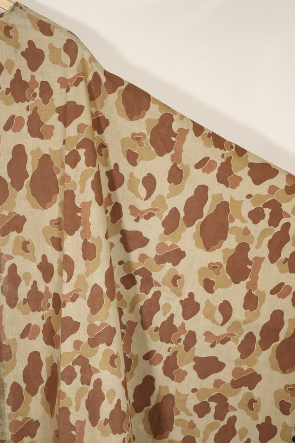 実物　1944年製　USMC フロッグスキン迷彩　ゴム引き　レインポンチョ　状態良い　中古品