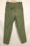 1950s TYPE 1 estimated MEDIUM US Army OG-107 Utility Pants Baker Pants Used C
