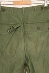 1950s TYPE 1 estimated MEDIUM US Army OG-107 Utility Pants Baker Pants Used C