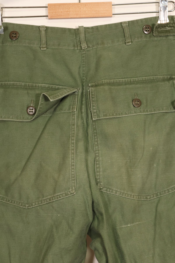 1950s TYPE 1 estimated MEDIUM US Army OG-107 Utility Pants Baker Pants Used C