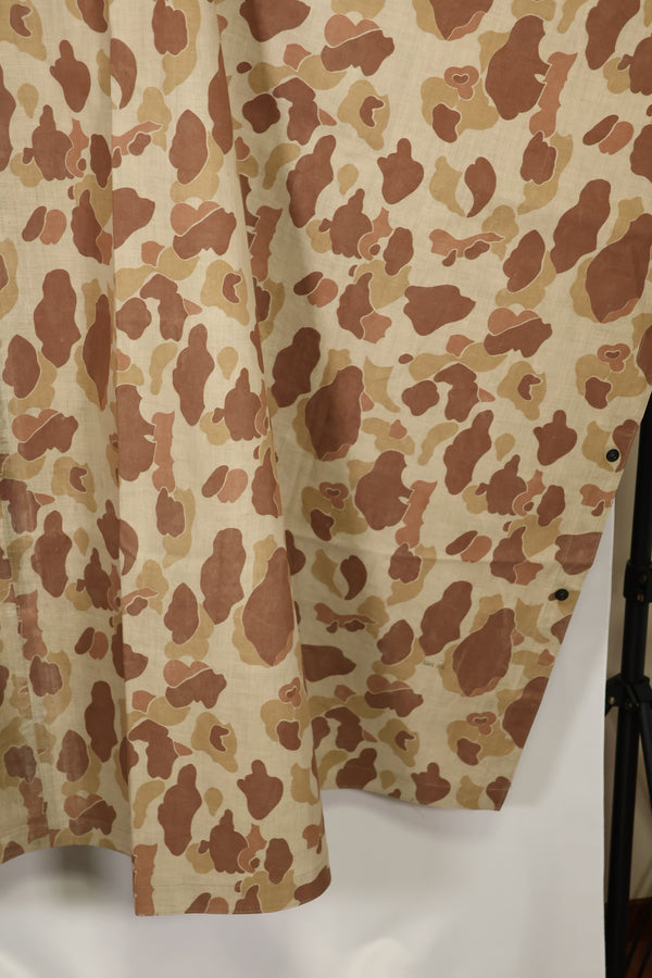 実物　1944年製　USMC フロッグスキン迷彩　ゴム引き　レインポンチョ　状態良い　中古品