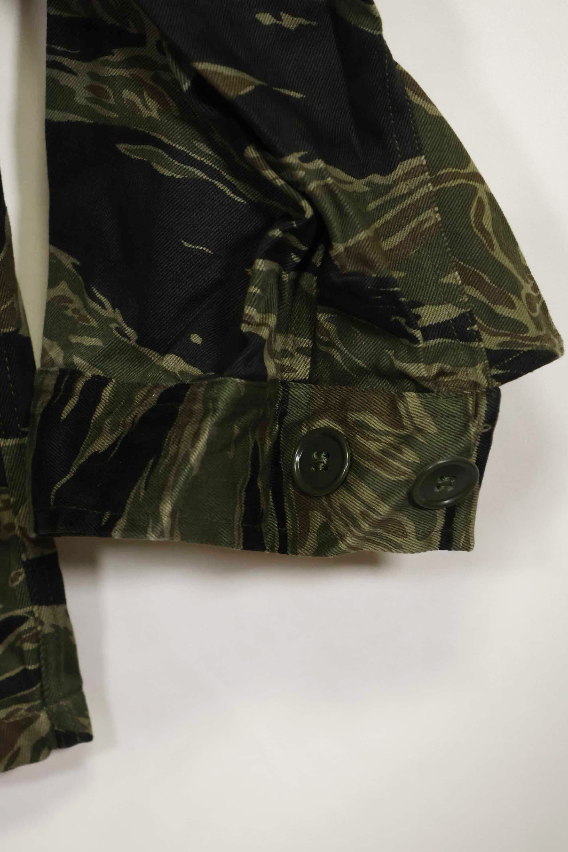 1960年代　ほぼデッドストック　シルバータイガー　タイガーストライプシャツ　US-M　状態良い　中古品