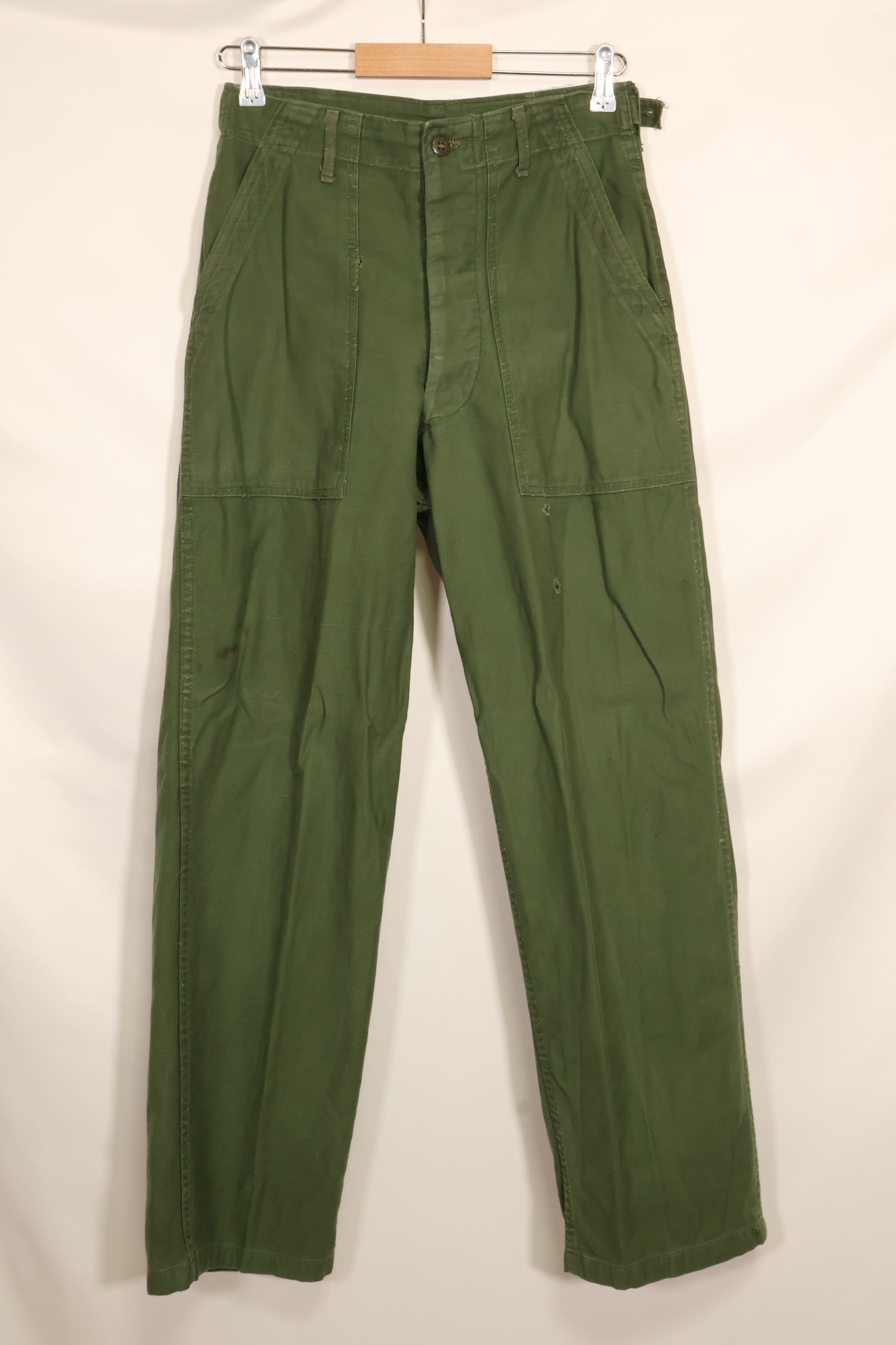 1961 Contract TYPE 1 Estimated SMALL US Army OG-107 Utility Pants Baker Pants Used D