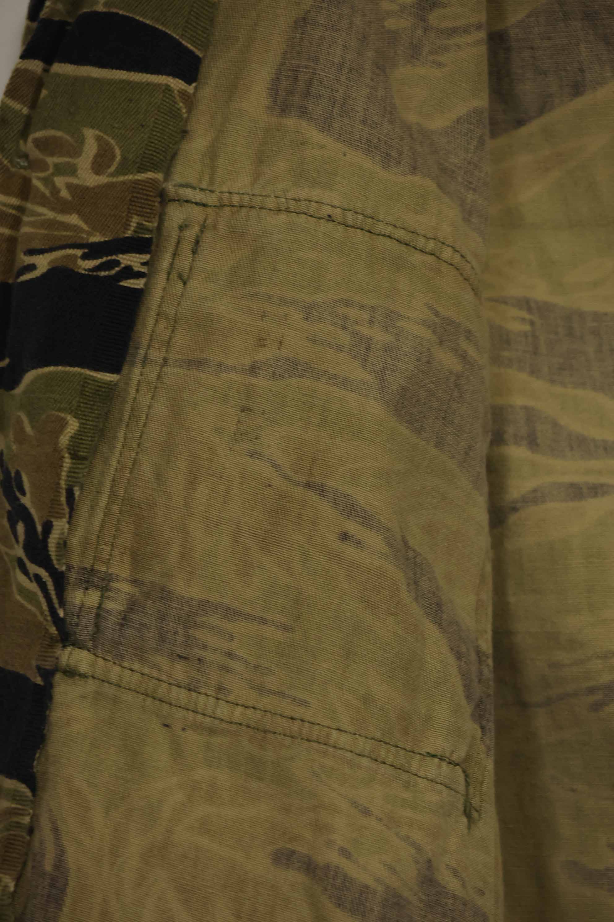 1960年代　ゴールドタイガー　タイガーストライプシャツ　A-L　Asianカット　状態良い　中古品