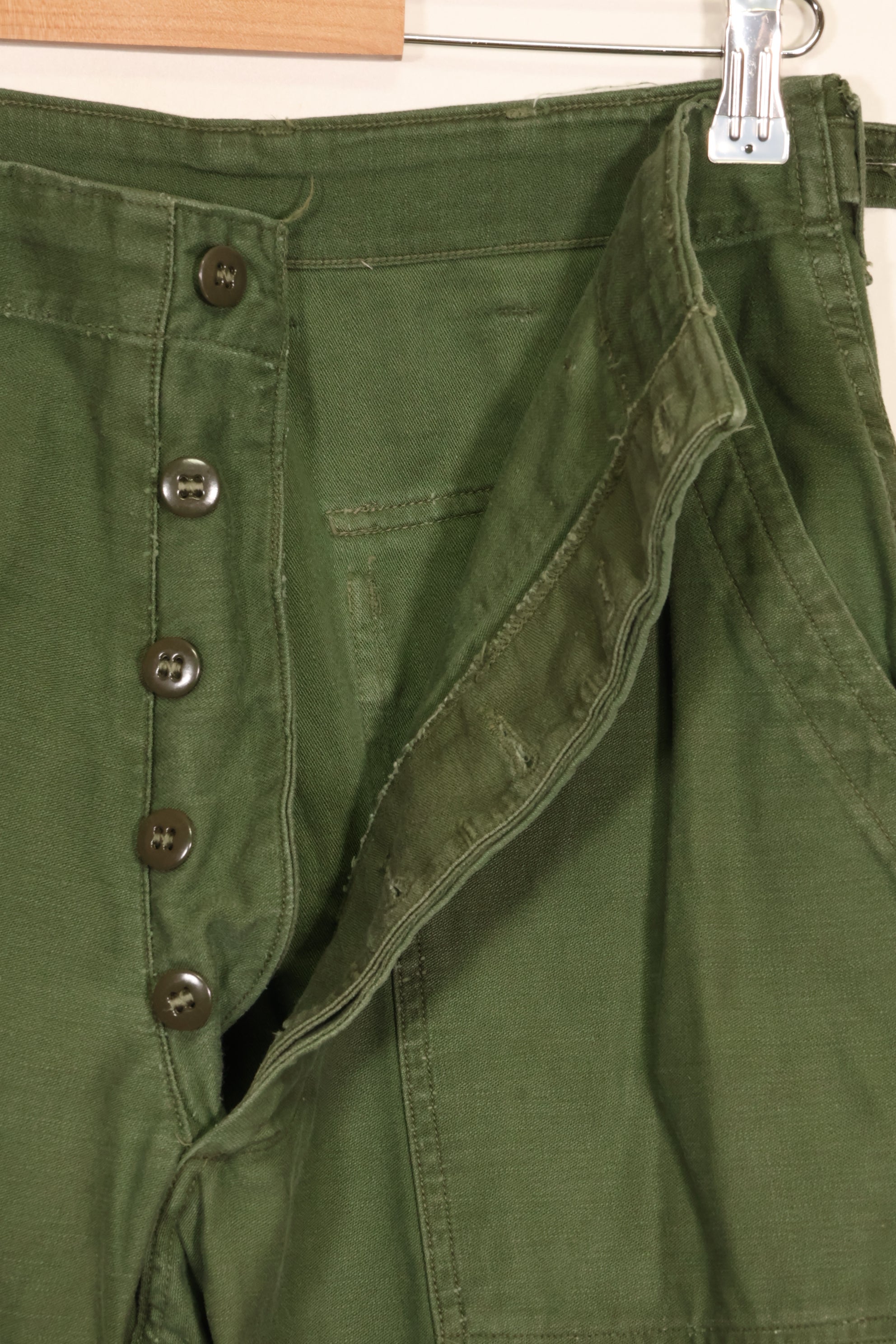 1961 Contract TYPE 1 Estimated SMALL US Army OG-107 Utility Pants Baker Pants Used D