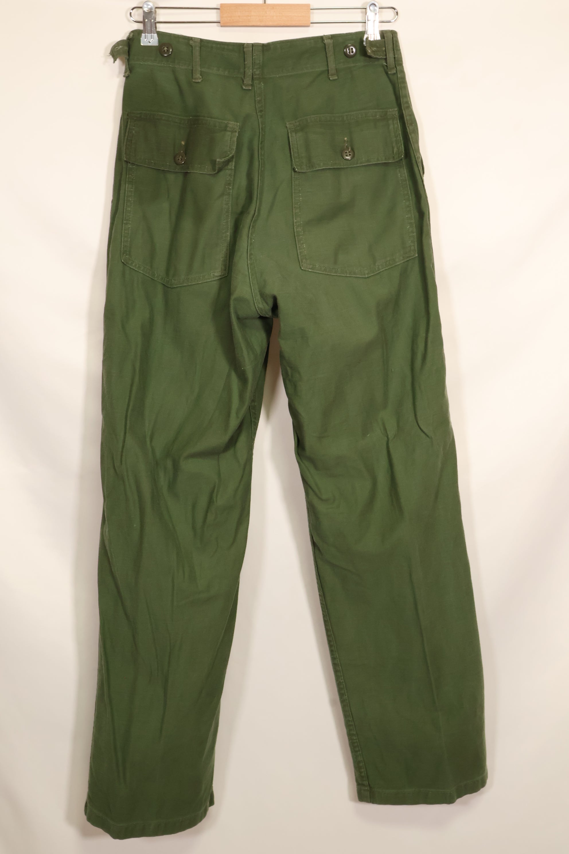 1961 Contract TYPE 1 Estimated SMALL US Army OG-107 Utility Pants Baker Pants Used D