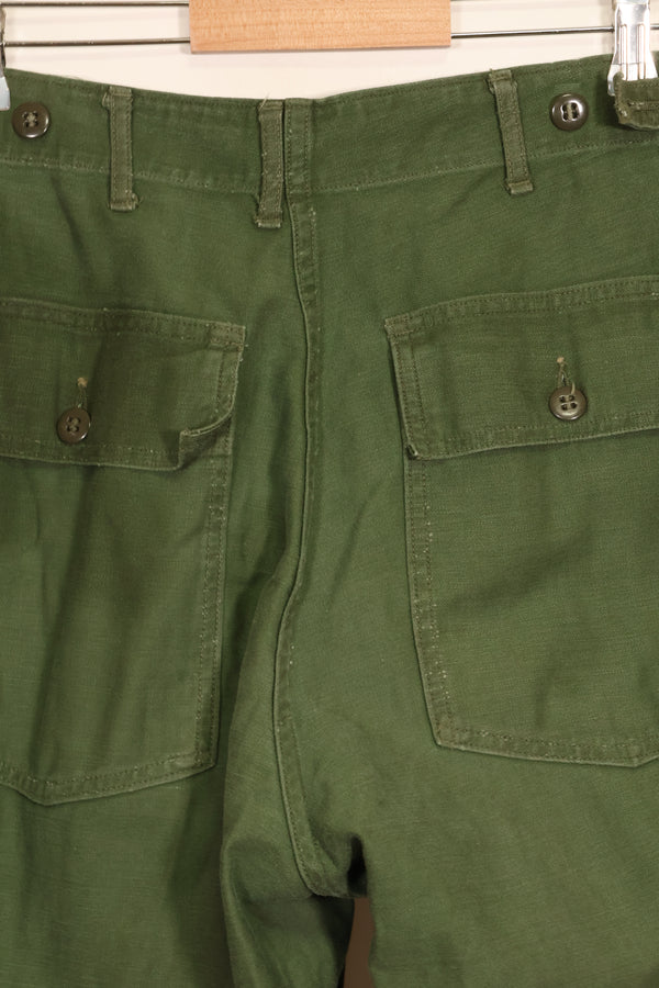 1961 Contract TYPE 1 Estimated SMALL US Army OG-107 Utility Pants Baker Pants Used D
