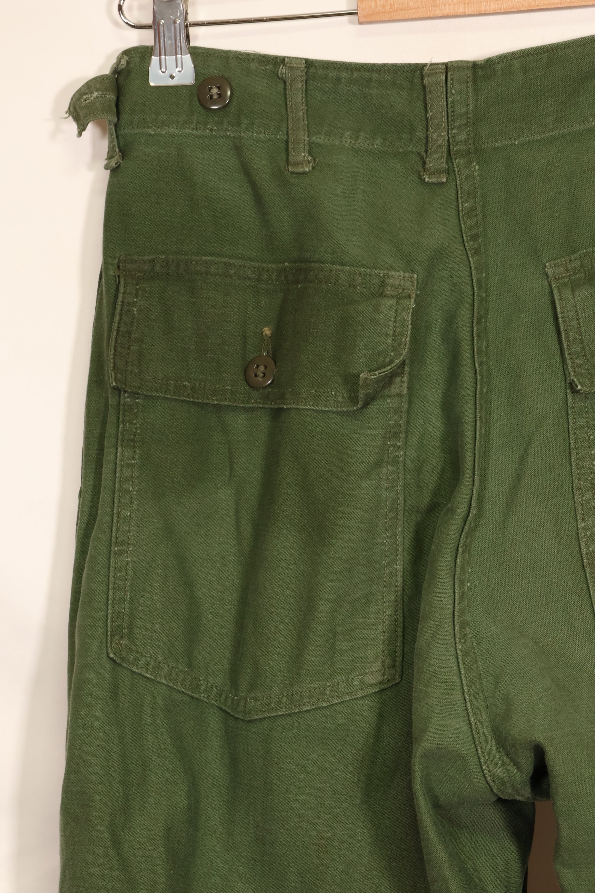1961 Contract TYPE 1 Estimated SMALL US Army OG-107 Utility Pants Baker Pants Used D