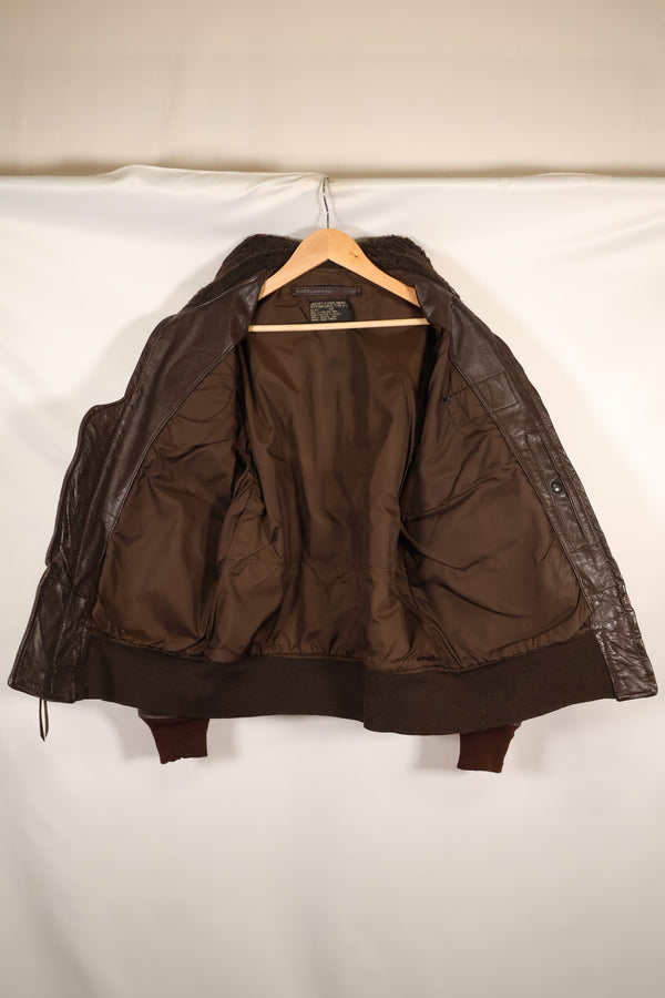 1970 contract size 42 G-1 flight jacket USS AMERICA with patch, used.