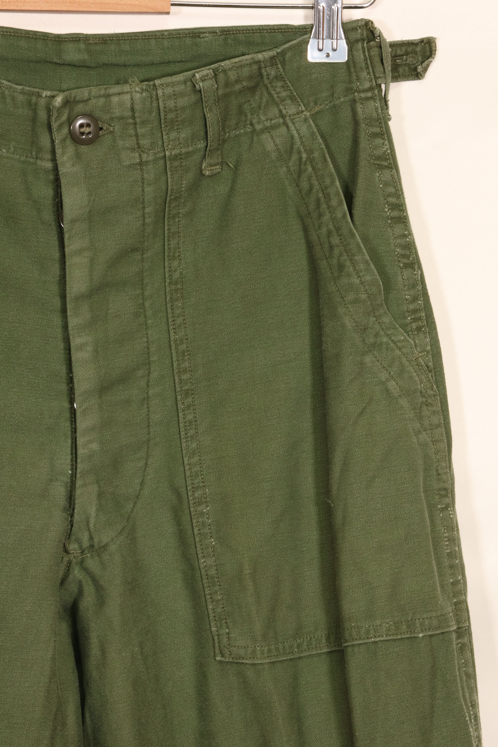 1961 Contract TYPE 1 SMALL US Army OG-107 Utility Pants Baker Pants Used E