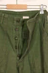 1961 Contract TYPE 1 SMALL US Army OG-107 Utility Pants Baker Pants Used E