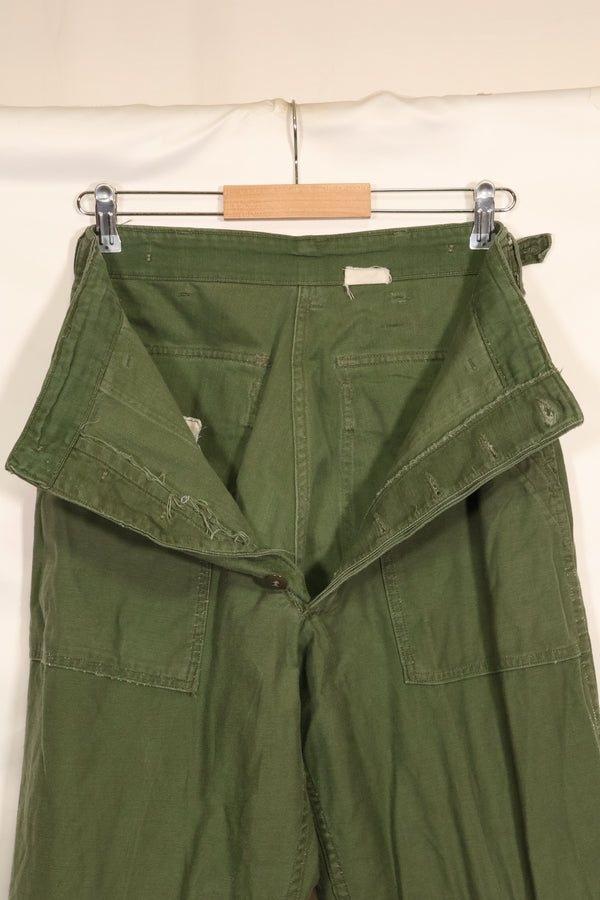 1961 Contract TYPE 1 SMALL US Army OG-107 Utility Pants Baker Pants Used E