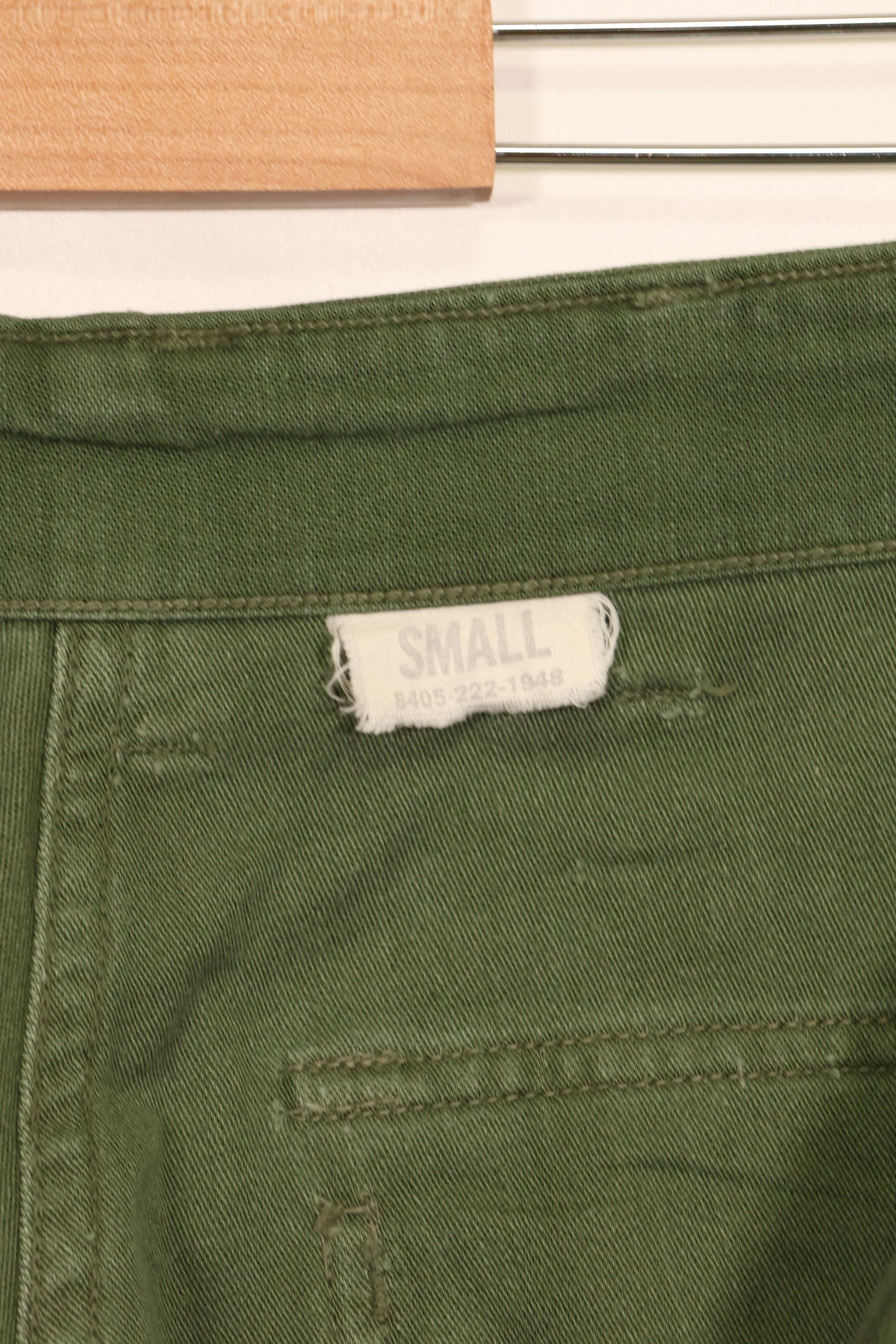 1961 Contract TYPE 1 SMALL US Army OG-107 Utility Pants Baker Pants Used E