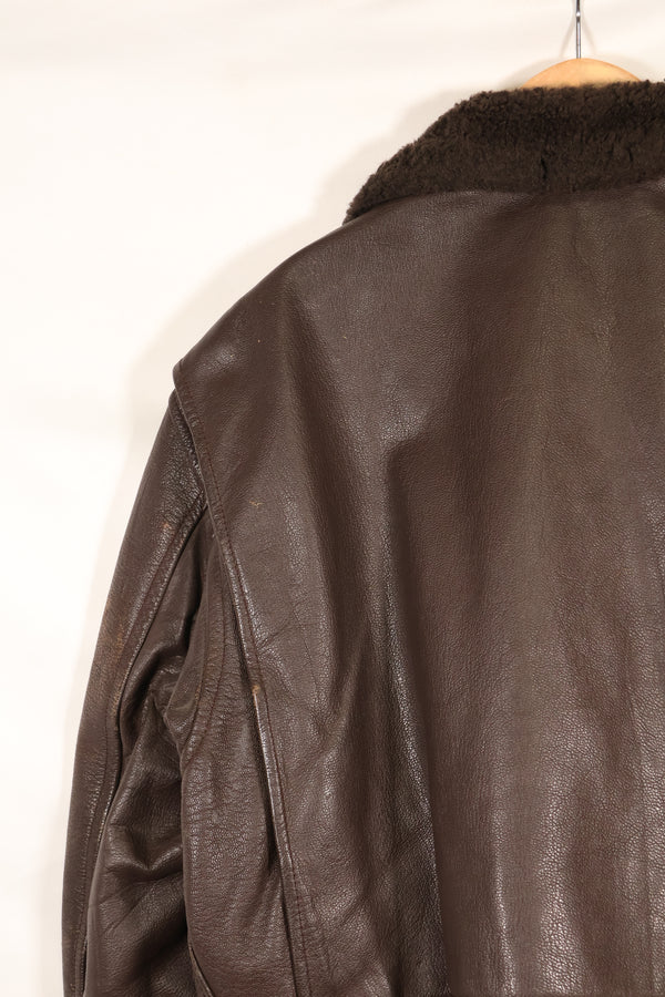 1970 contract size 42 G-1 flight jacket USS AMERICA with patch, used.