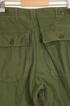 1961 Contract TYPE 1 SMALL US Army OG-107 Utility Pants Baker Pants Used E
