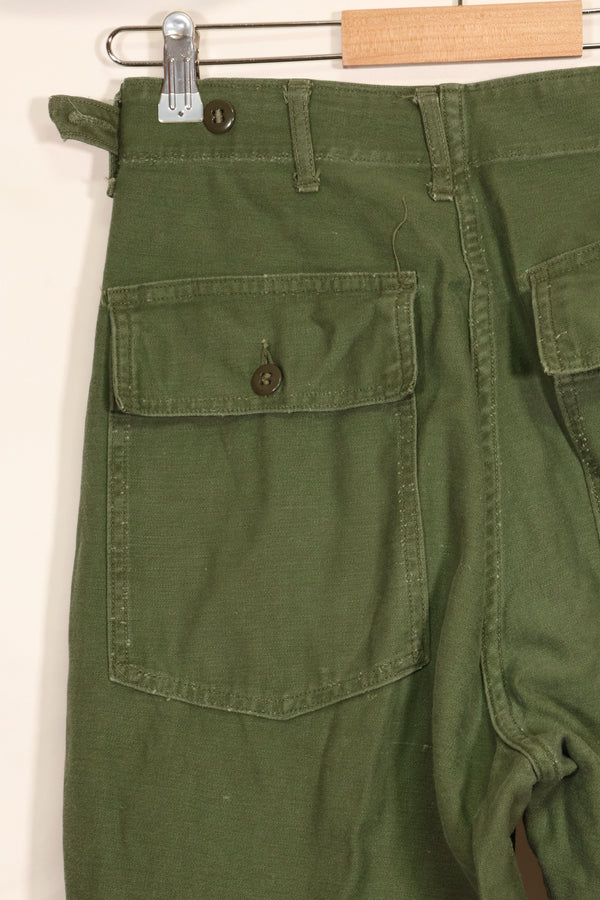 1961 Contract TYPE 1 SMALL US Army OG-107 Utility Pants Baker Pants Used E