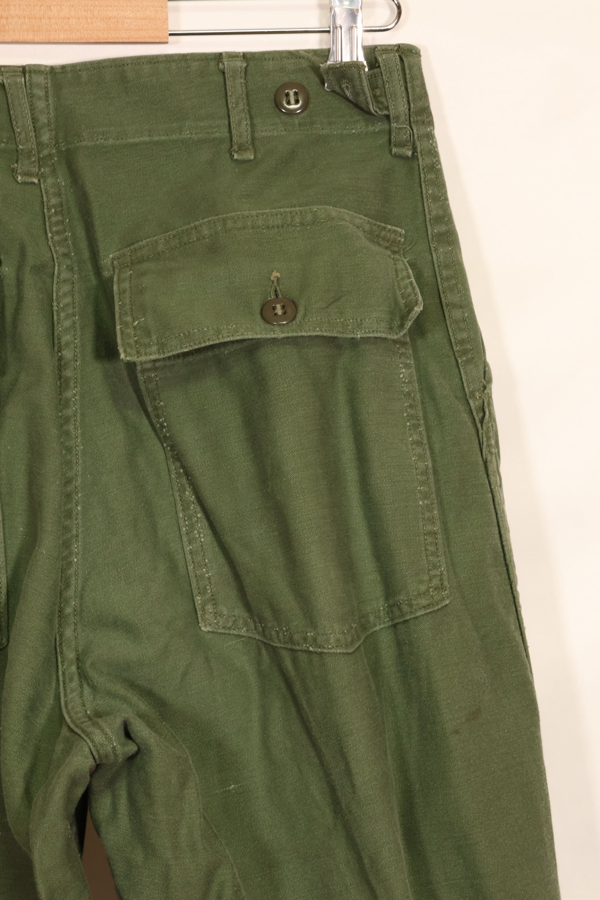 1961 Contract TYPE 1 SMALL US Army OG-107 Utility Pants Baker Pants Used E