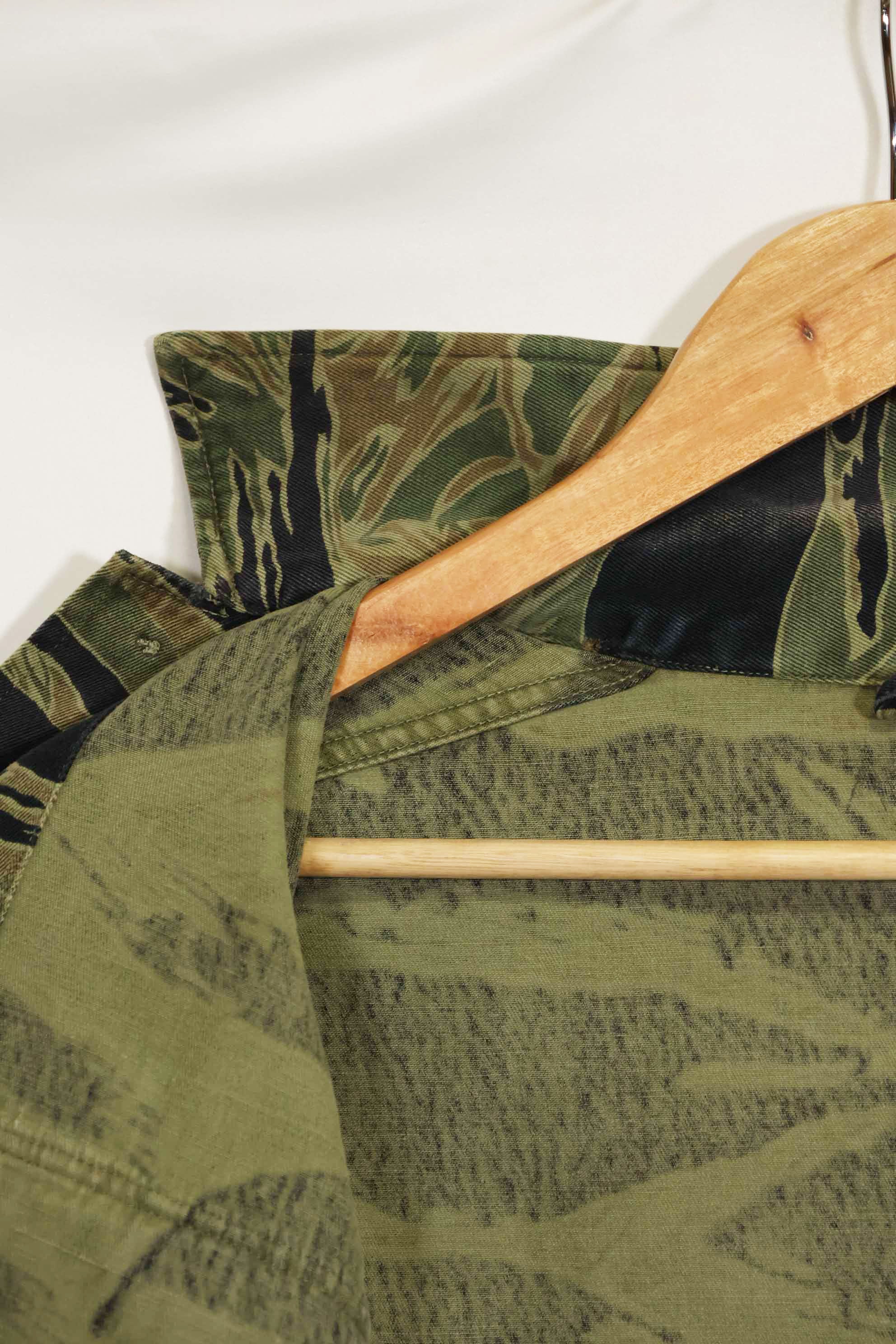 1960年代　ファットタイガー　タイガーストライプ　シャツ　Asian カット　中古品