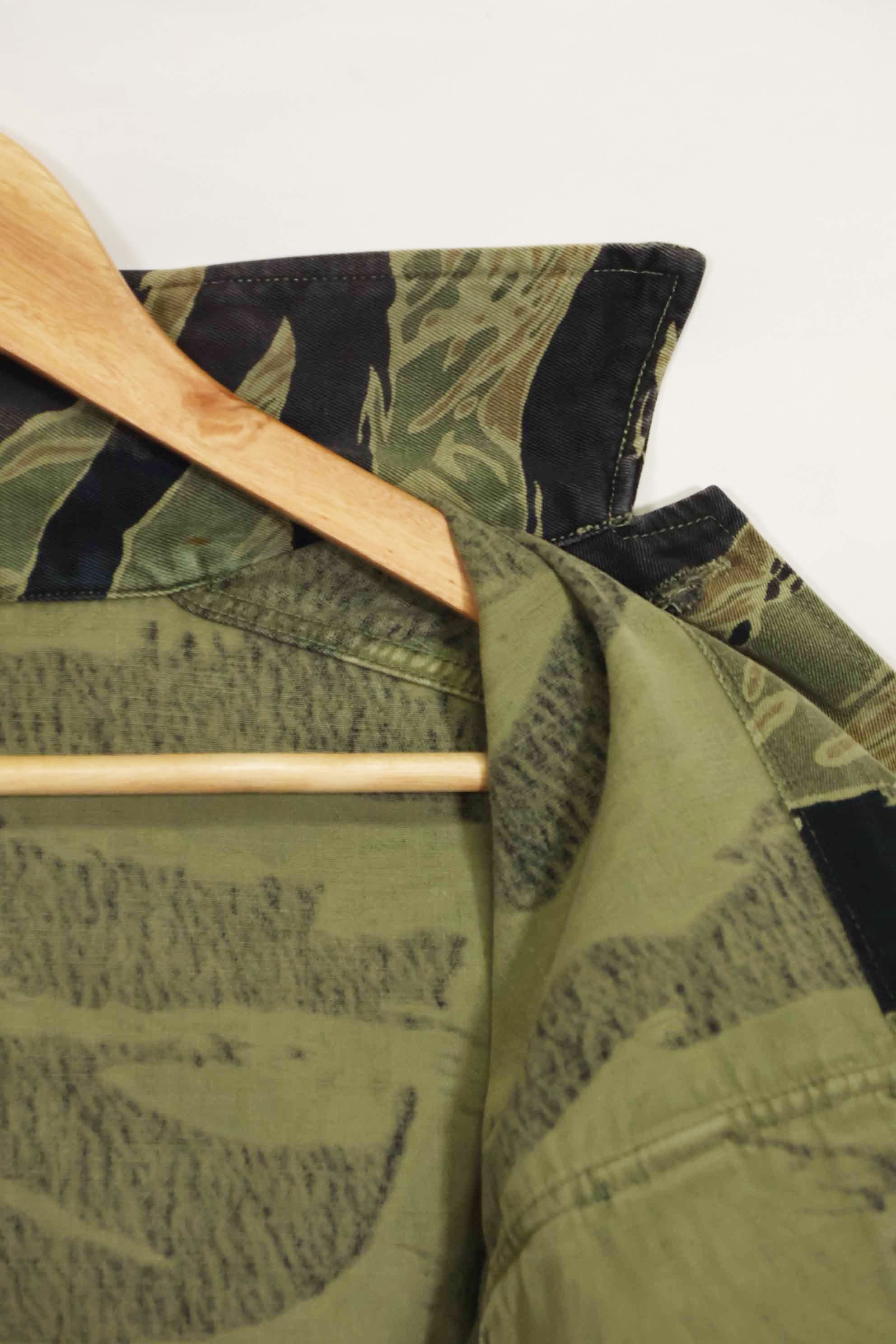 1960年代　ファットタイガー　タイガーストライプ　シャツ　Asian カット　中古品