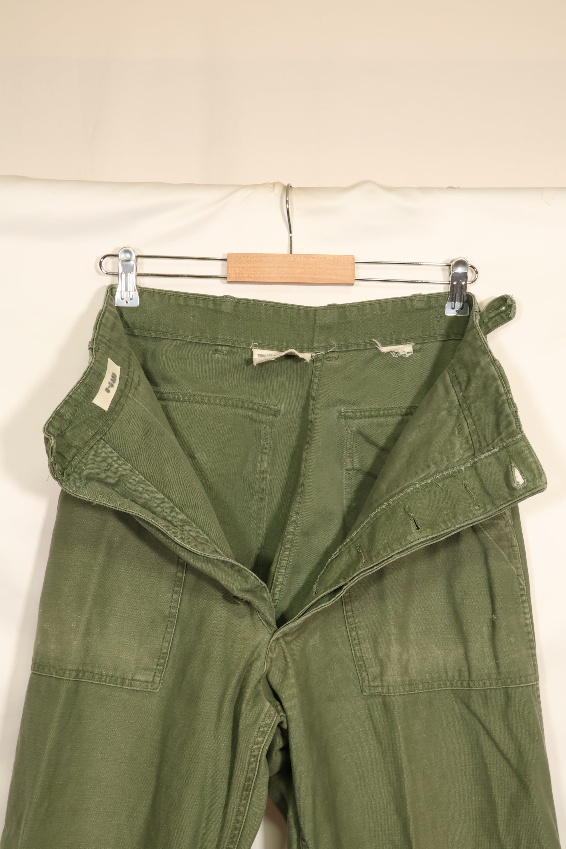 1950's Lot TYPE 1 SMALL US Army OG-107 Utility Pants Baker Pants Used F