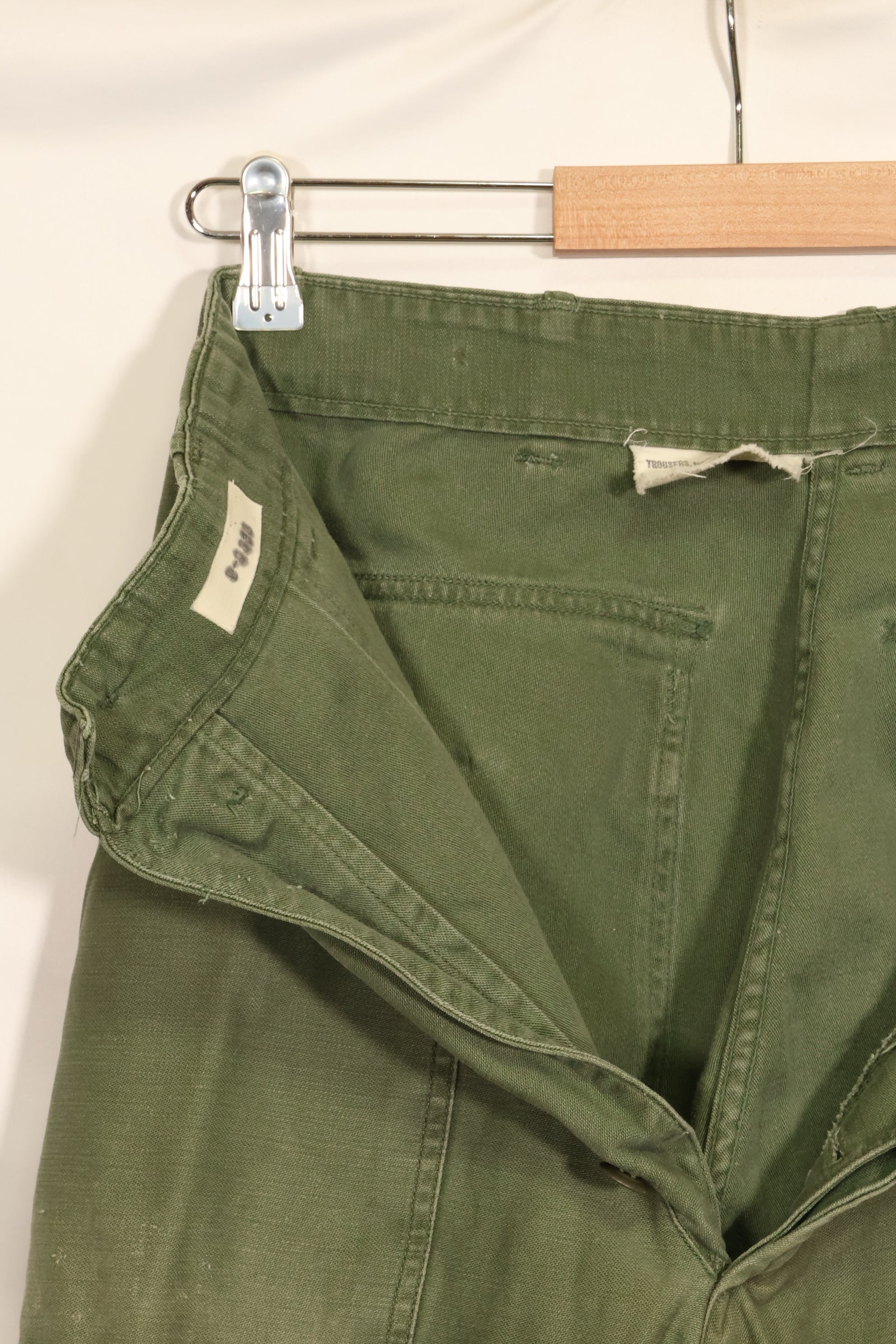 1950's Lot TYPE 1 SMALL US Army OG-107 Utility Pants Baker Pants Used F