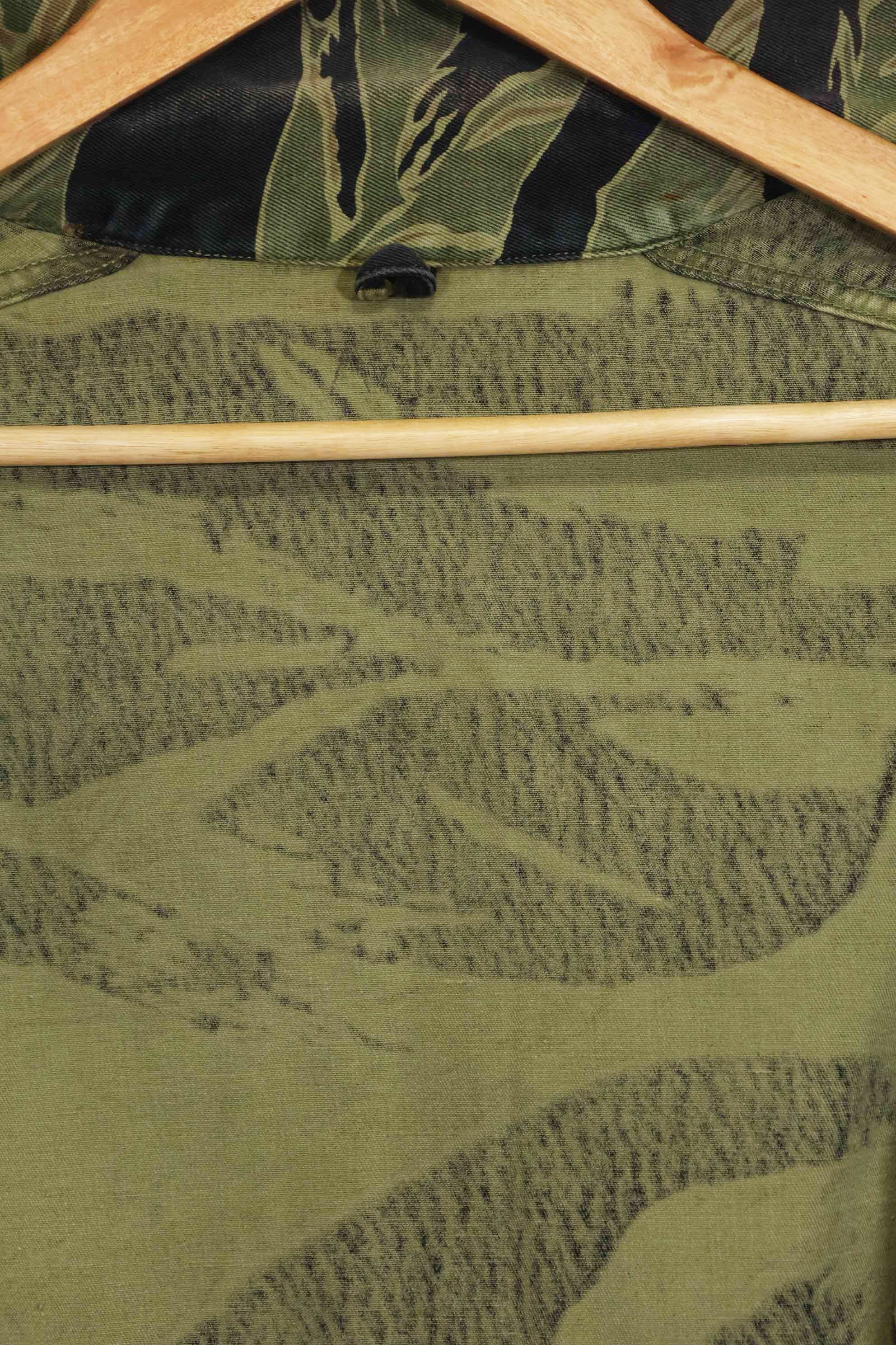 1960年代　ファットタイガー　タイガーストライプ　シャツ　Asian カット　中古品