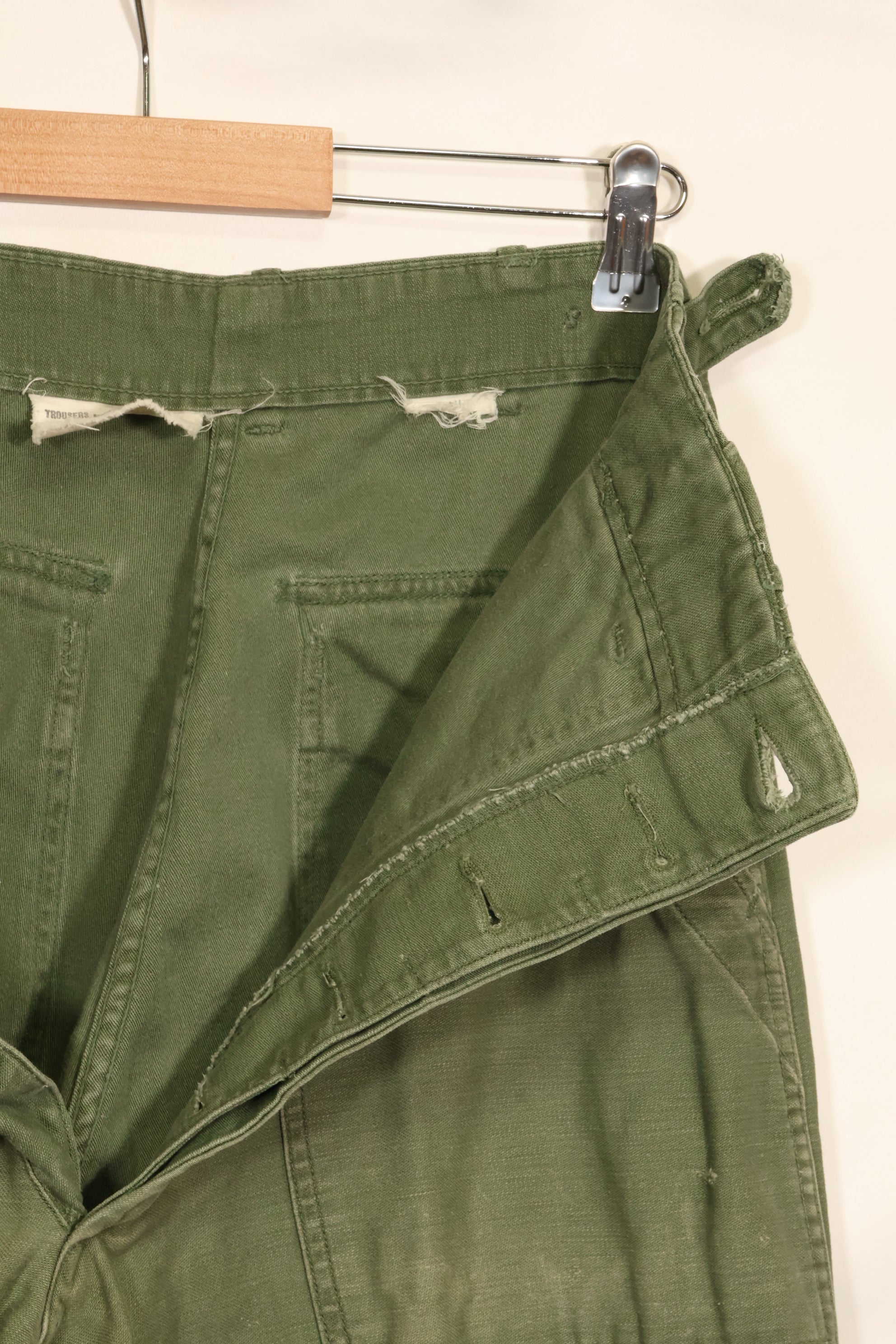 1950's Lot TYPE 1 SMALL US Army OG-107 Utility Pants Baker Pants Used F