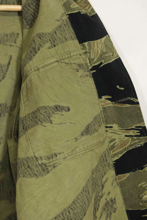 1960年代　ファットタイガー　タイガーストライプ　シャツ　Asian カット　中古品