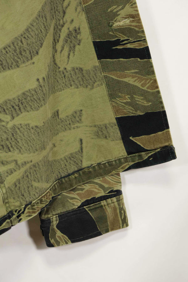 1960年代　ファットタイガー　タイガーストライプ　シャツ　Asian カット　中古品