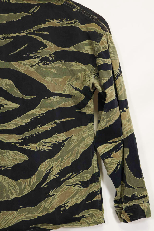 1960年代　ファットタイガー　タイガーストライプ　シャツ　Asian カット　中古品