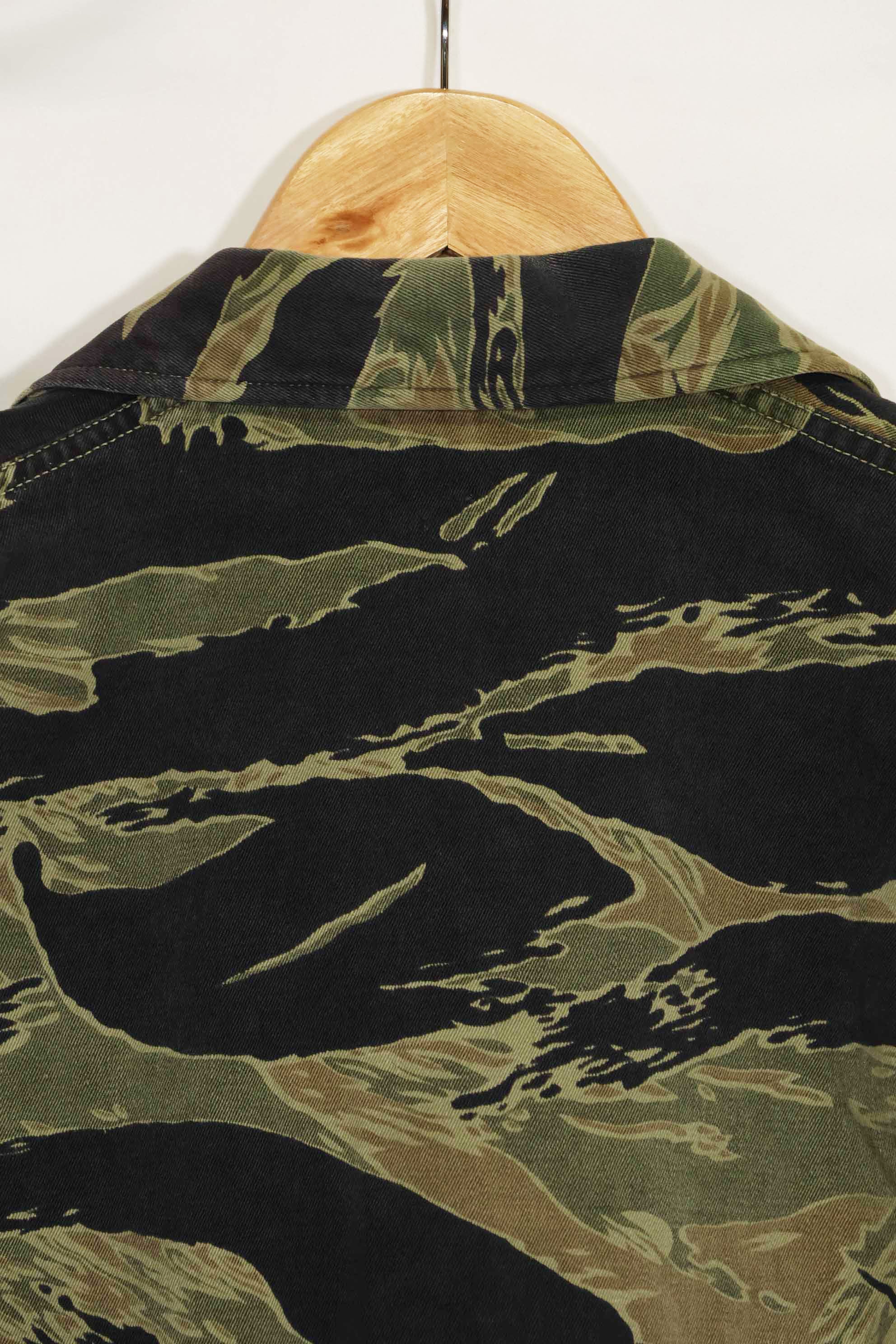 1960年代　ファットタイガー　タイガーストライプ　シャツ　Asian カット　中古品