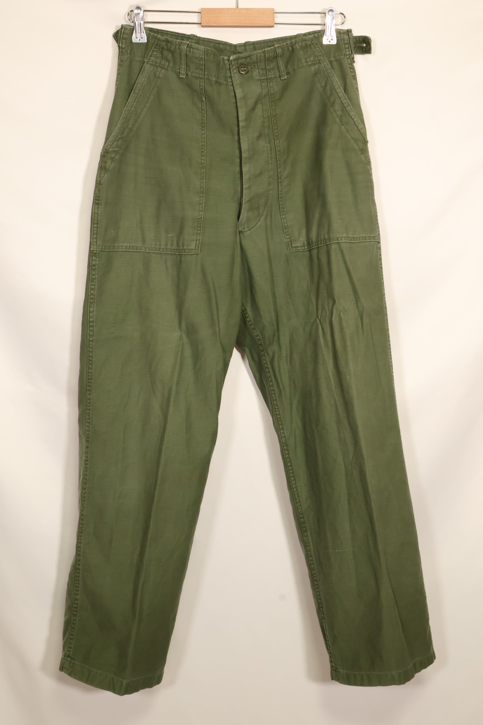 Early 1960 lot TYPE 1 MEDIUM US Army OG-107 Utility Pants Baker Pants Used F