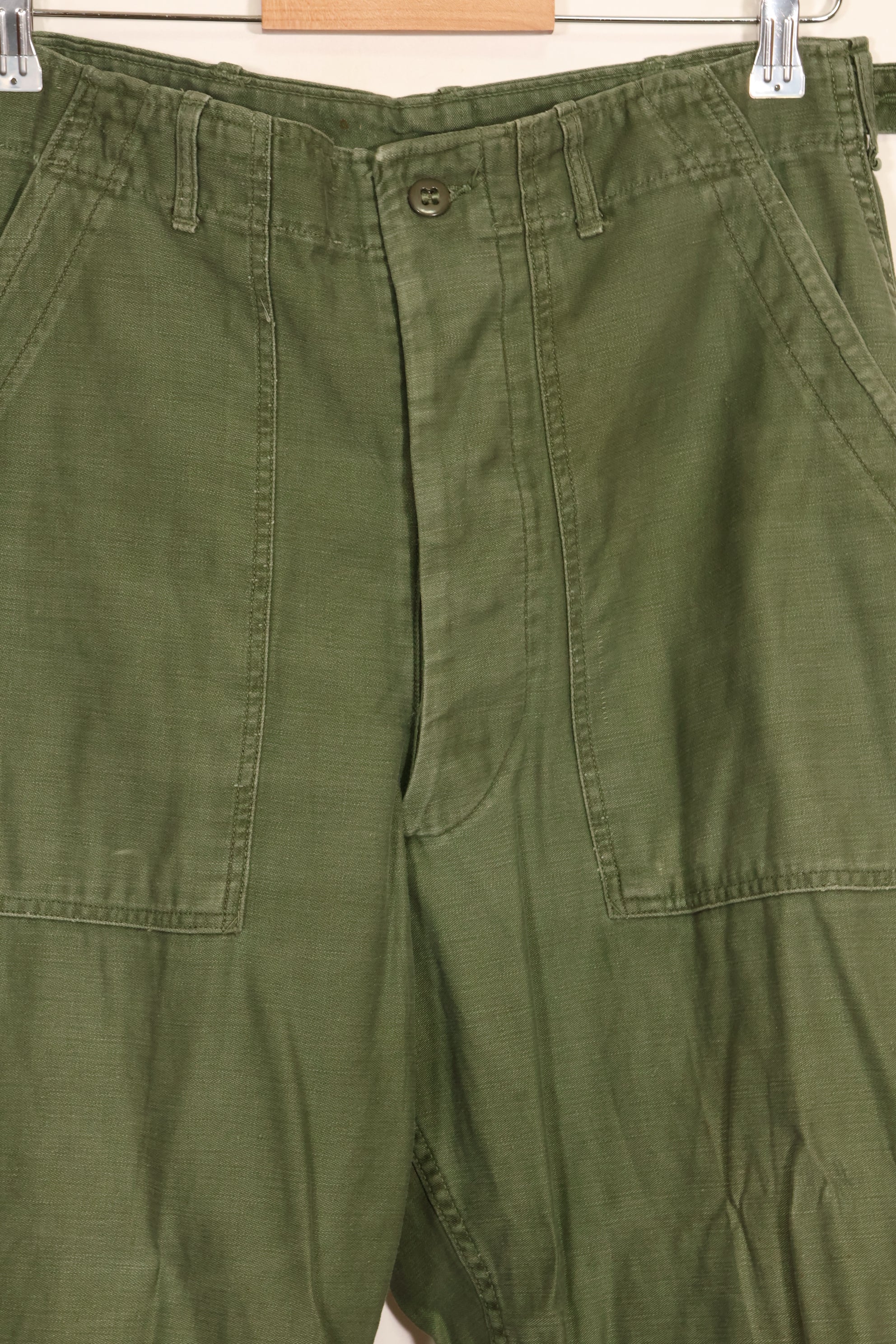 Early 1960 lot TYPE 1 MEDIUM US Army OG-107 Utility Pants Baker Pants Used F