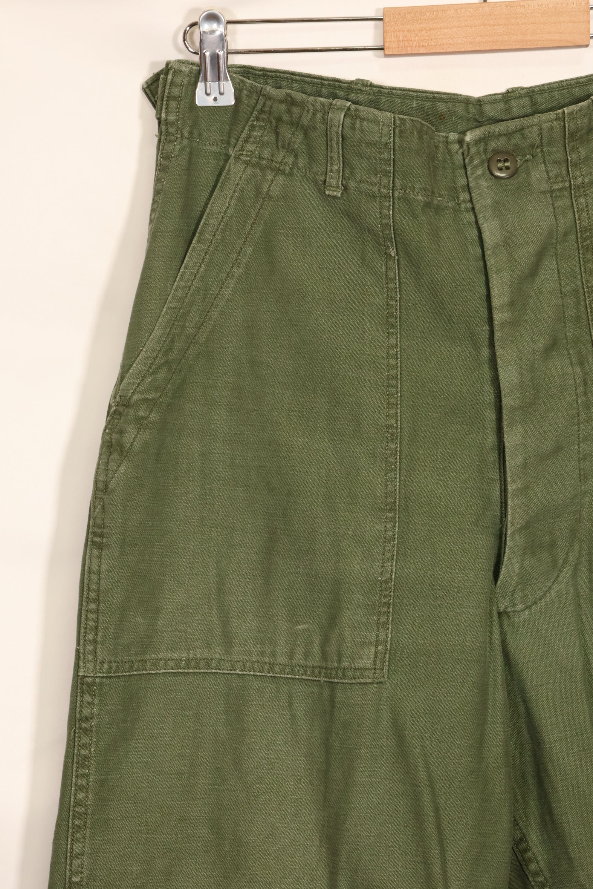 Early 1960 lot TYPE 1 MEDIUM US Army OG-107 Utility Pants Baker Pants Used F