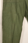 Early 1960 lot TYPE 1 MEDIUM US Army OG-107 Utility Pants Baker Pants Used F