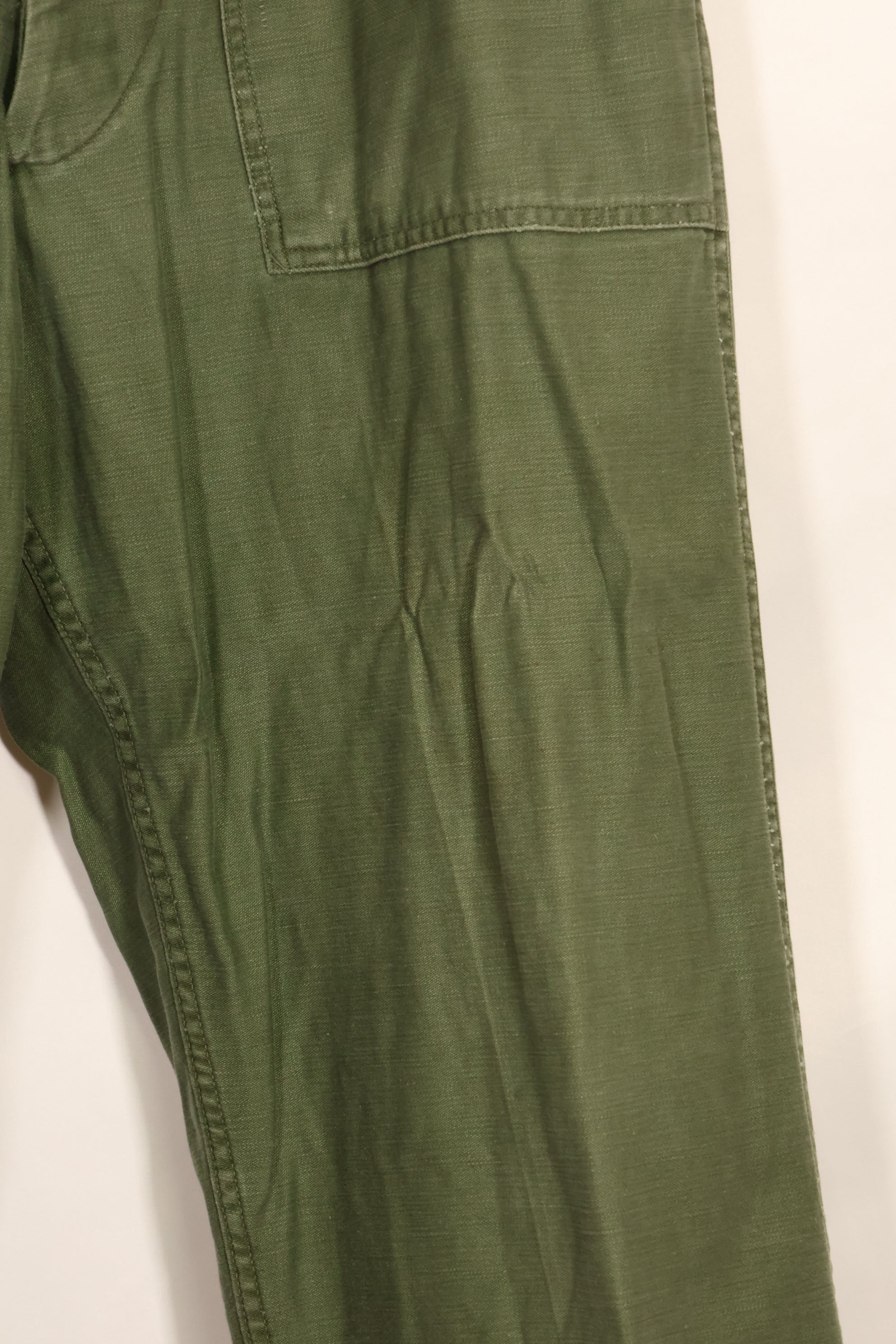 Early 1960 lot TYPE 1 MEDIUM US Army OG-107 Utility Pants Baker Pants Used F