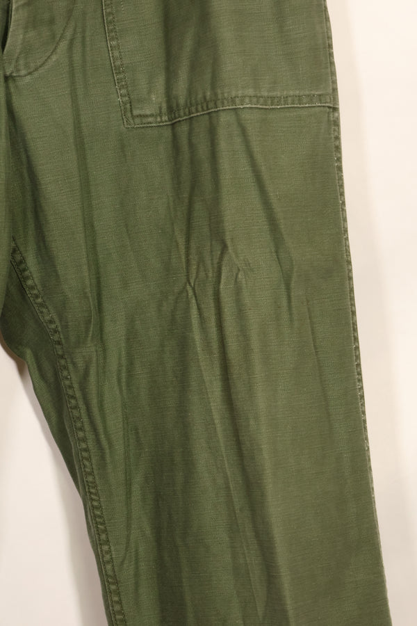 Early 1960 lot TYPE 1 MEDIUM US Army OG-107 Utility Pants Baker Pants Used F