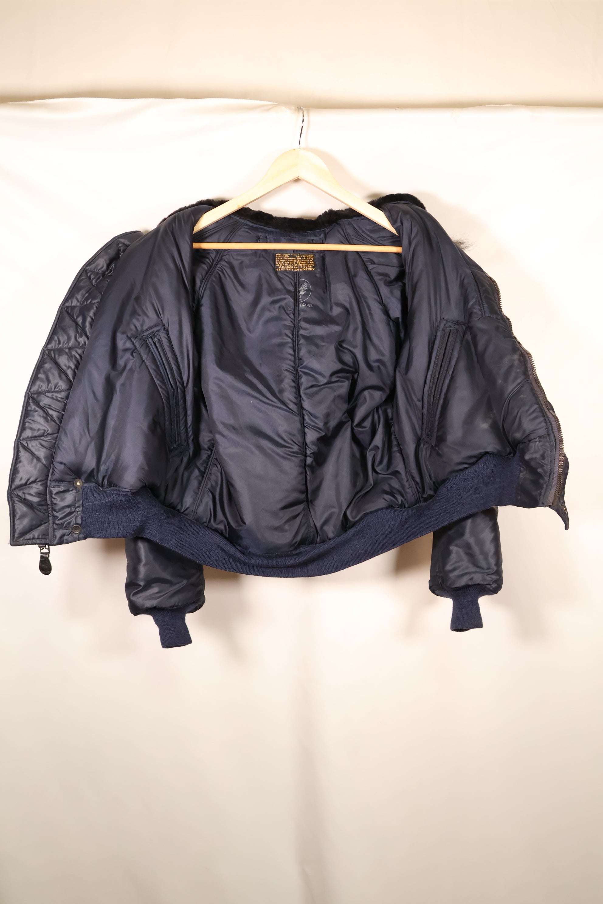 1950年代　MEDIUM　アメリカ空軍　USAF　N2-A　フライトジャケット　ヘビーゾーン　状態良い　中古品