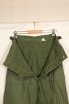 Early 1960 lot TYPE 1 MEDIUM US Army OG-107 Utility Pants Baker Pants Used F