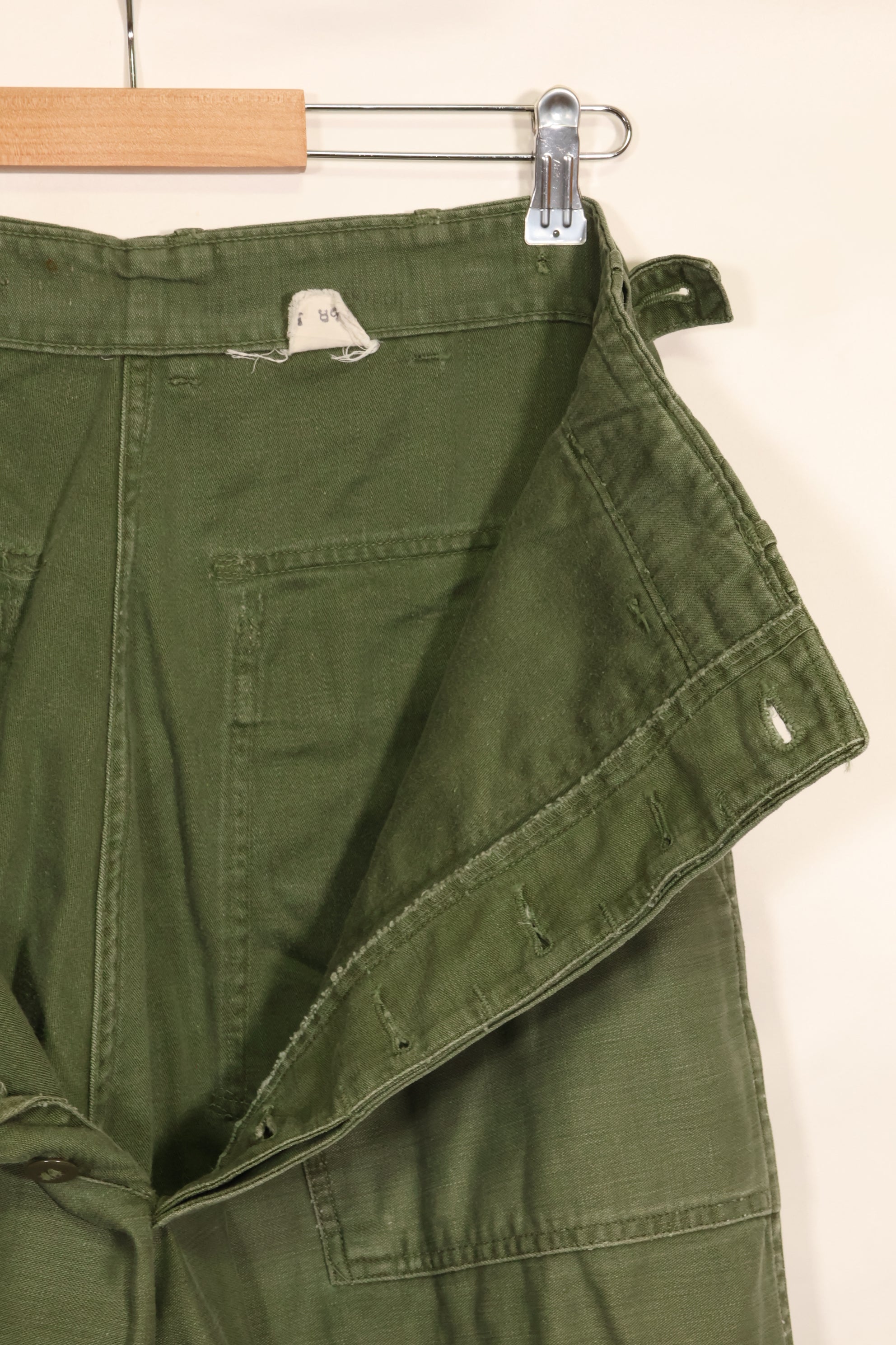 Early 1960 lot TYPE 1 MEDIUM US Army OG-107 Utility Pants Baker Pants Used F