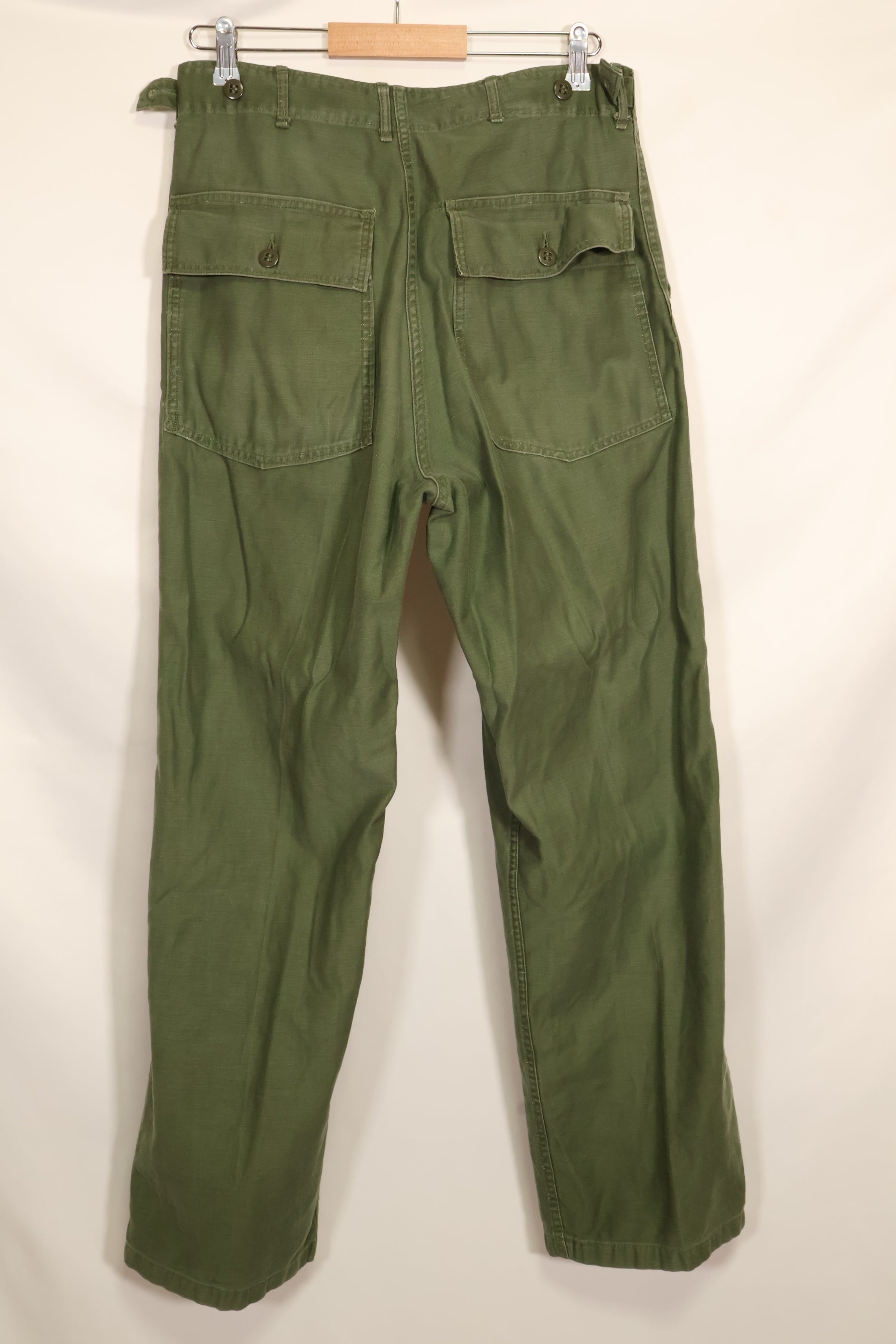 Early 1960 lot TYPE 1 MEDIUM US Army OG-107 Utility Pants Baker Pants Used F