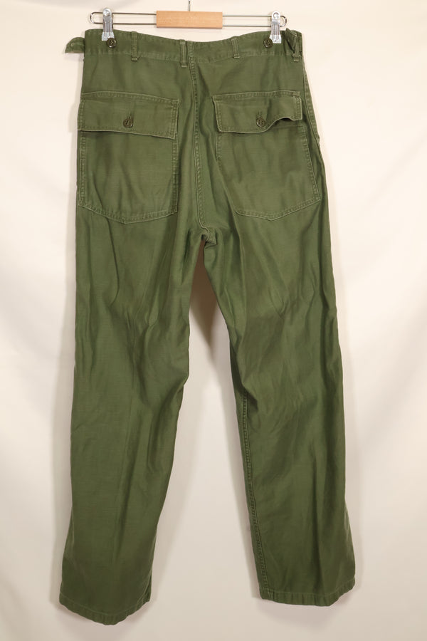 1960年初期ロット　TYPE 1　MEDIUM　 アメリカ軍　OG-107 ユーティリティパンツ　ベイカーパンツ　中古品  F