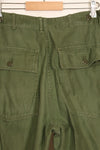Early 1960 lot TYPE 1 MEDIUM US Army OG-107 Utility Pants Baker Pants Used F