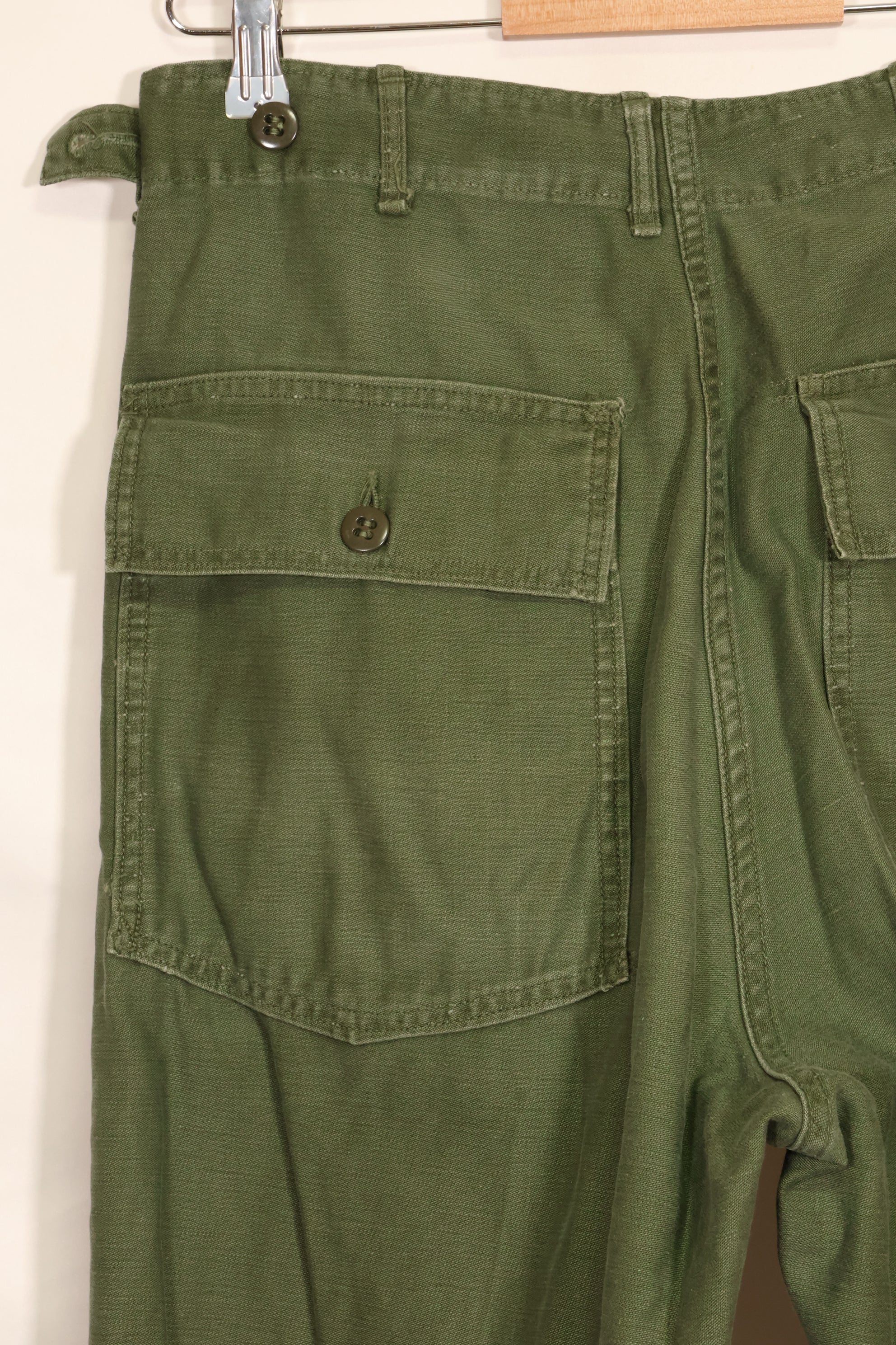 Early 1960 lot TYPE 1 MEDIUM US Army OG-107 Utility Pants Baker Pants Used F