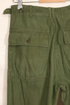 Early 1960 lot TYPE 1 MEDIUM US Army OG-107 Utility Pants Baker Pants Used F