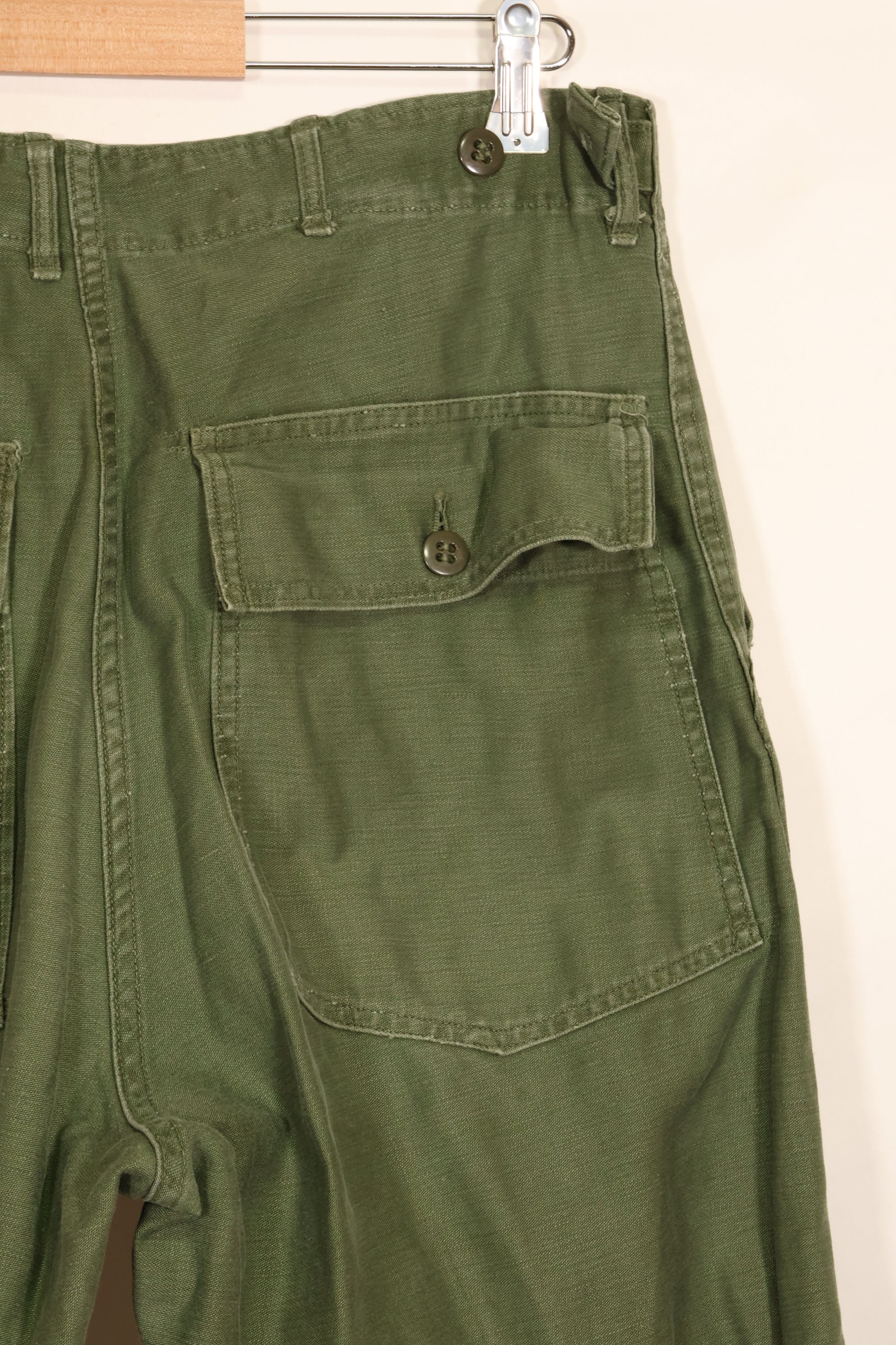 Early 1960 lot TYPE 1 MEDIUM US Army OG-107 Utility Pants Baker Pants Used F