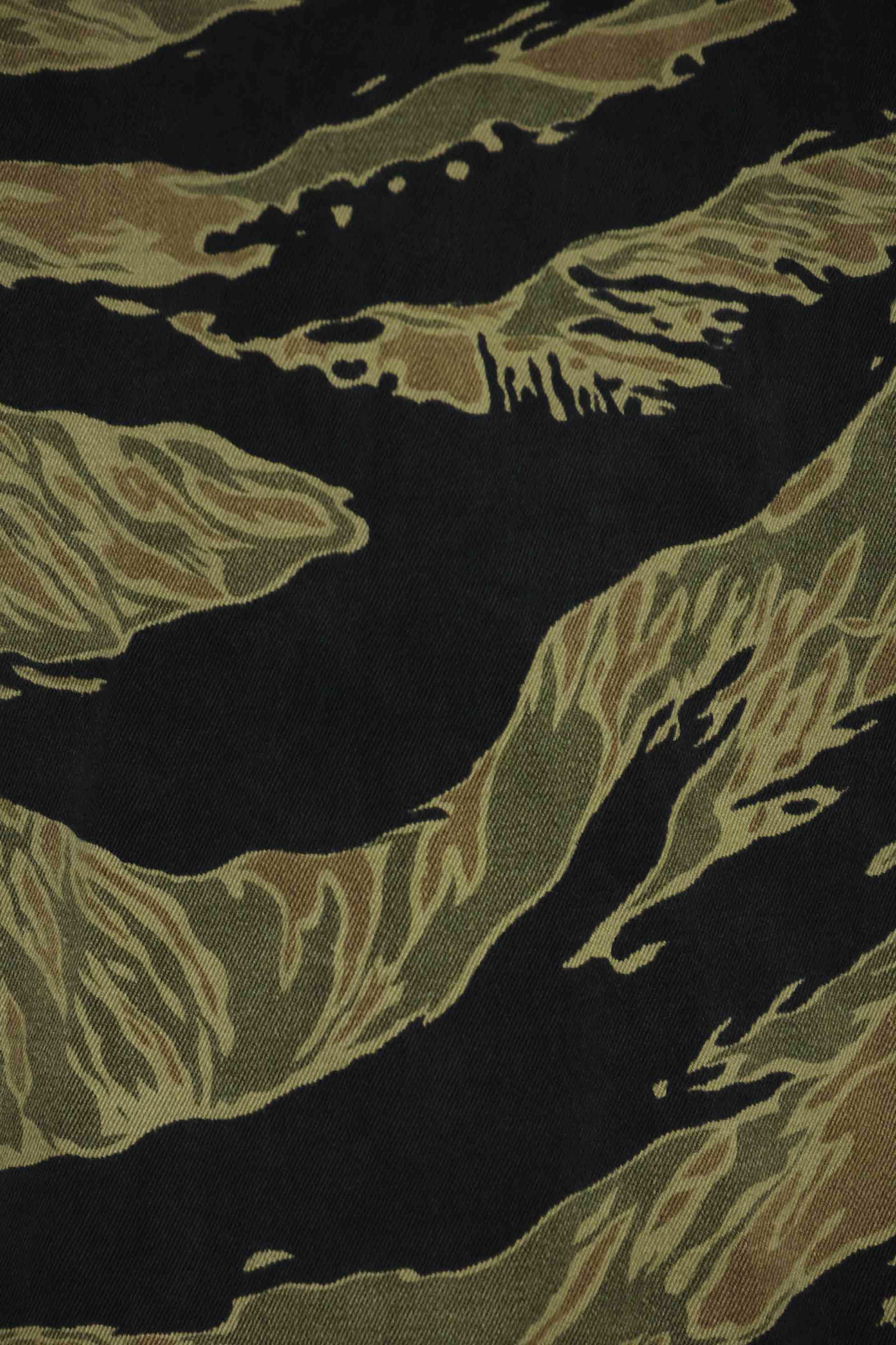 1960年代　ファットタイガー　タイガーストライプ　シャツ　Asian カット　中古品