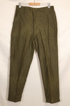 1974年会計　TYPE 3　36 x 31 アメリカ軍　OG-107 ユーティリティパンツ　ベイカーパンツ　中古品
