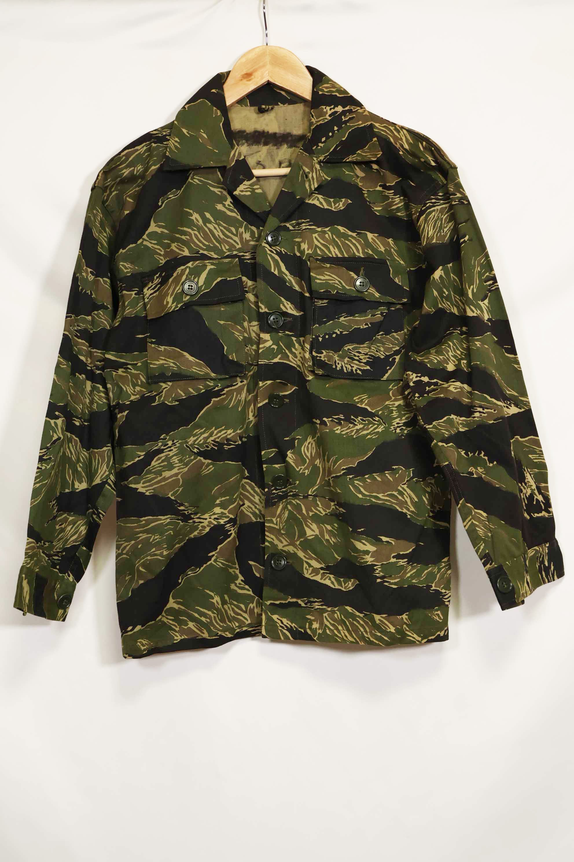 1960年代　デッドストック　沖縄タイガー　タイガーストライプ　シャツ　Asian Cut